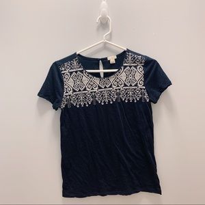 Navy shirt | J.Crew